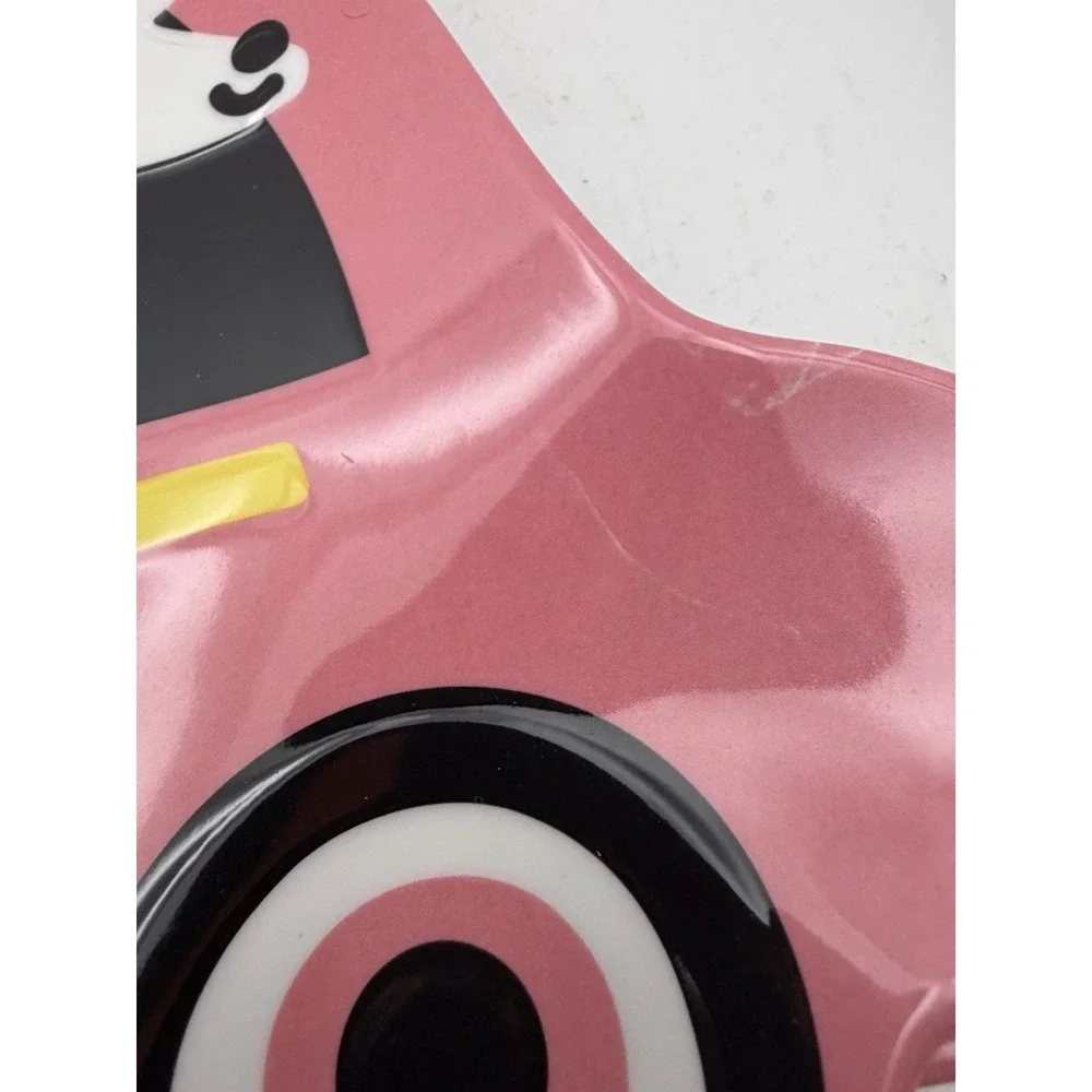 Target Wondershop Pink Christmas Car Shaped Melamine Dinner Plates Set of 4